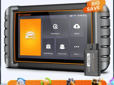 FOXWELL NT809BT Obd2  الماسح الضوئي للسيارات