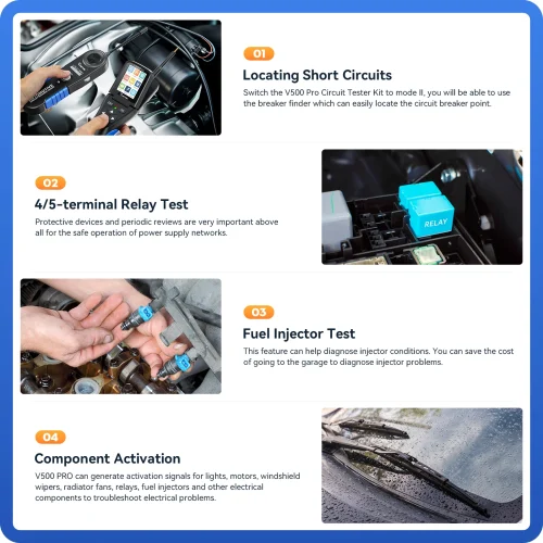 ⁦"VDIAGTOOL V500PRO: جميع أدوات فحص دوائر الكهرباء في جهاز واحد - من مقياس متعدد إلى راسم ذبذبات!"⁩ - الصورة ⁦6⁩