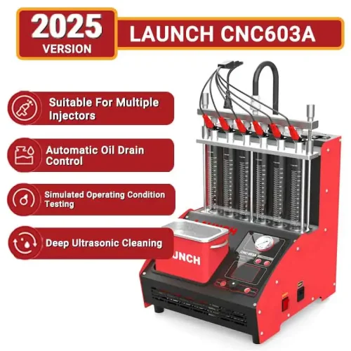 LAUNCH CNC603A جهاز تنظيف البخاخات