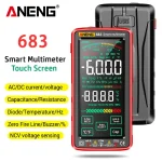 جهاز قياس متعدد احترافي ANENG 683 – بعداد 6000 وحدة، شاشة لمس ذكية، يدعم اختبار الجهد والتيار المتردد والمستمر، واختبارات NCV والديود