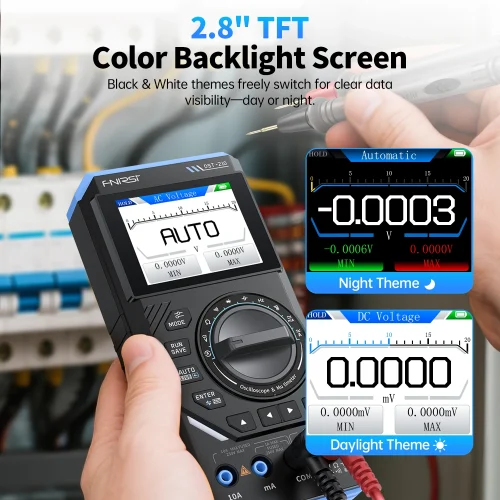 ⁦FNIRSI DST-210 وDST-201 3 في 1 ملتقط الذبذبات الرقمي المتعدد 19999 التهم المحمولة راسم الذبذبات أداة كهربائية⁩ - الصورة ⁦5⁩