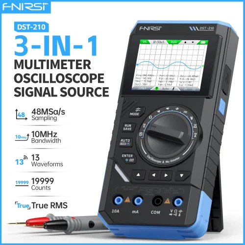 FNIRSI DST-210 وDST-201 3 في 1 ملتقط الذبذبات الرقمي المتعدد 19999 التهم المحمولة راسم الذبذبات أداة كهربائية