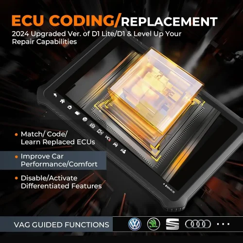 ⁦OTOFIX D1 PROS ماسح ضوئي تشخيصي للسيارة ECU ترميز Obd2 الماسح الضوئي ثنائي الاتجاه أداة مسح السيارات CANFD DOIP تحديث مجاني لمدة عامين⁩ - الصورة ⁦3⁩