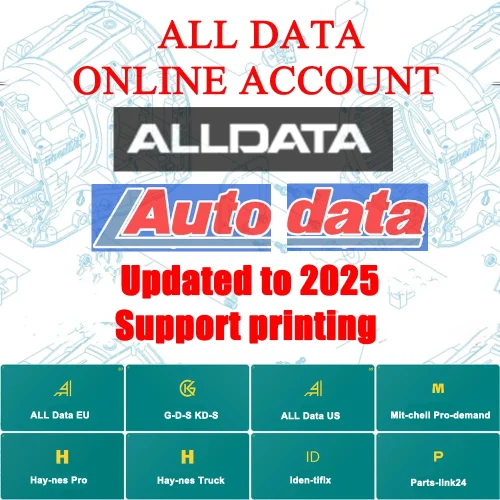 2025 ALLDATA النسخة الكاملة للحساب عبر الإنترنت