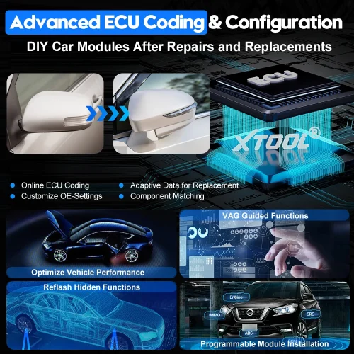 ⁦أداة تشخيص السيارات XTOOL D8W – الترقية الأحدث من D8BT، تدعم DoIP، تشخيص شامل لجميع الأنظمة، برمجة المفاتيح، ترميز وحدة التحكم الإلكترونية، و38+ وظيفة إعادة تعيين، مع دعم CANFD الحديث⁩ - الصورة ⁦4⁩