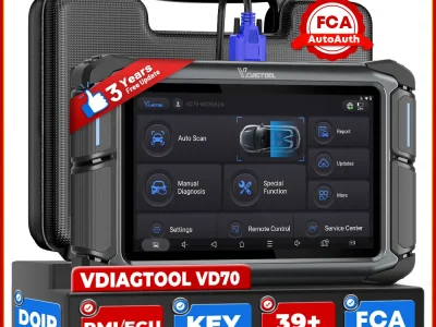 جهاز VDIAGTOOL VD70 – ماسح ضوئي ثنائي الاتجاه وتشخيص شامل لجميع أنظمة السيارات