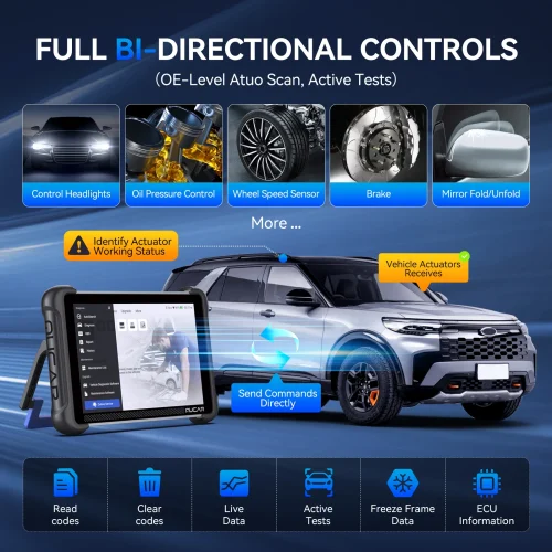 ⁦THINKCAR MUCAR 892BT AI – ماسح OBD2 ثنائي الاتجاه مع ترميز ECU و34 خدمة صيانة⁩ - الصورة ⁦5⁩