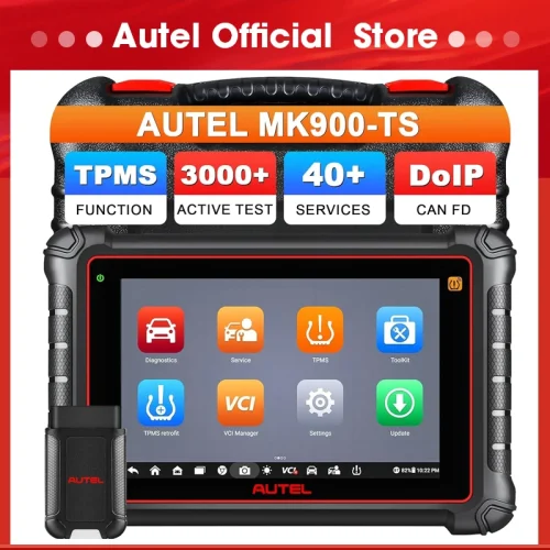 Autel MK900-TS – جهاز تشخيص ثنائي الاتجاه مع TPMS كامل و40+ خدمة احترافية